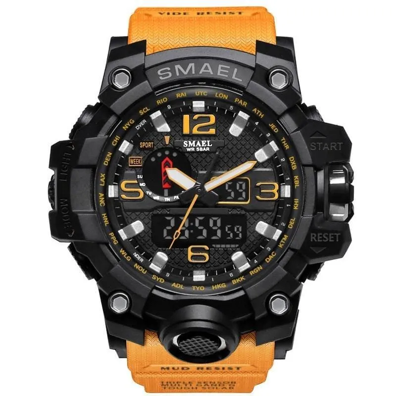 Rugged Sports Watches for Men with Digital and Analogue Display