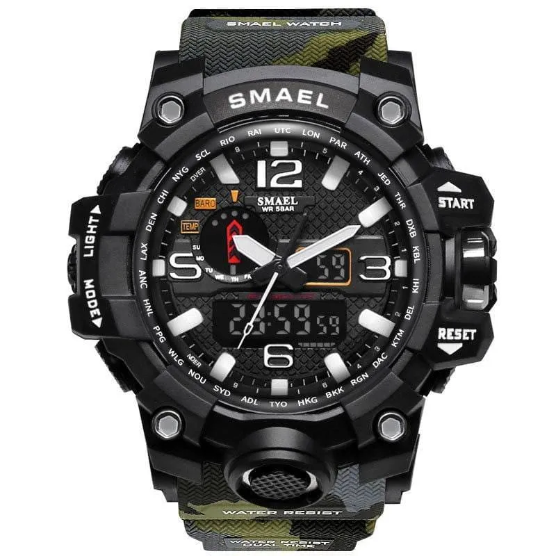 Rugged Sports Watches for Men with Digital and Analogue Display