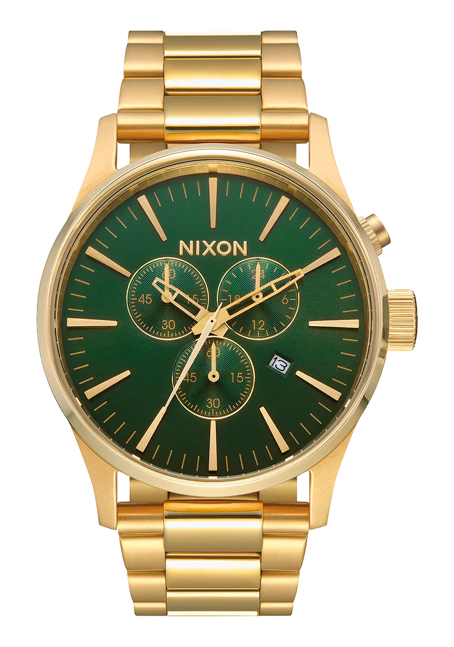 Sentry Chrono - All Gold / Green Sunray