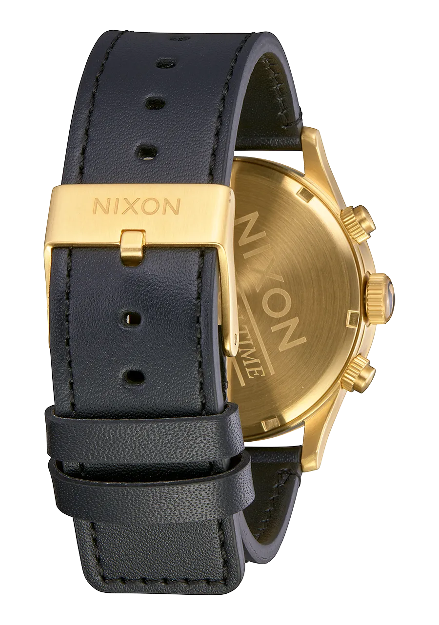 Sentry Chrono Leather - Gold / Black / Black