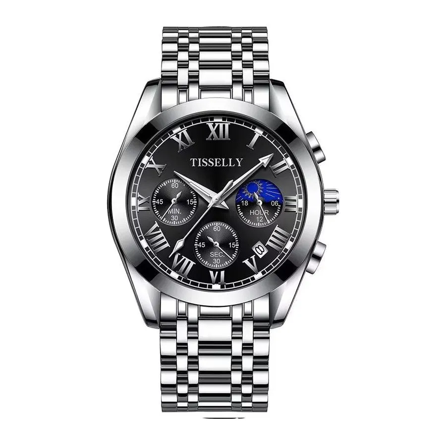 Slim Profile Luminous Business Watch with Zinc Alloy Case