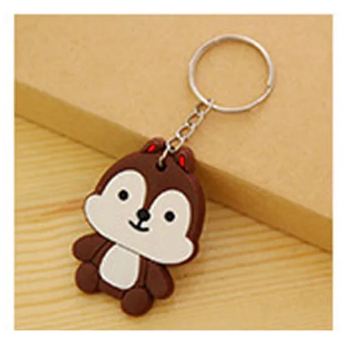 suti Cartoon PVC Keychain Pokemon Mini Figure pendants charms collection toy Key Ring Originality Key chain