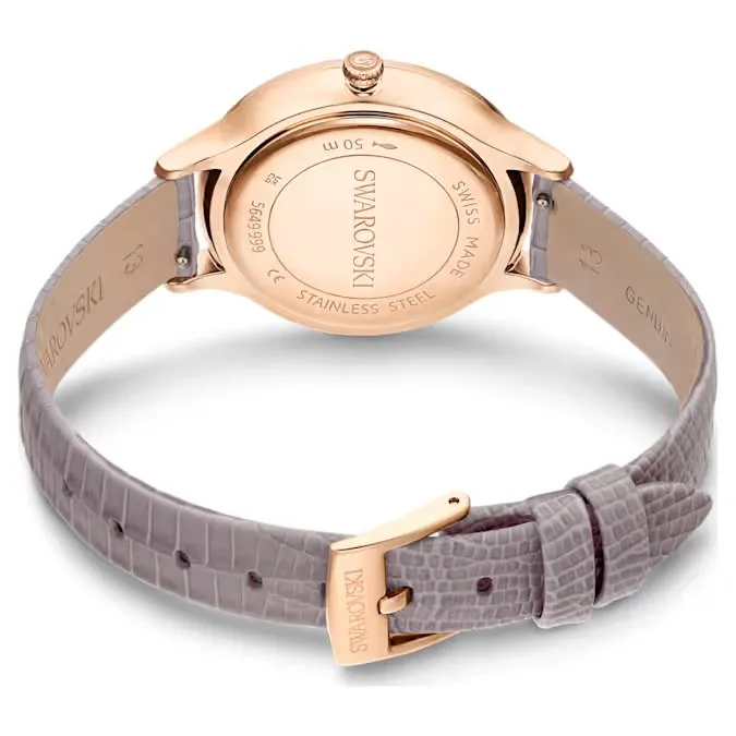 Swarovski Octea Nova Ladies Rose Gold-Tone Taupe Watch 5649999