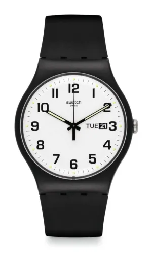 Swatch Twice Again Black Unisex Watch