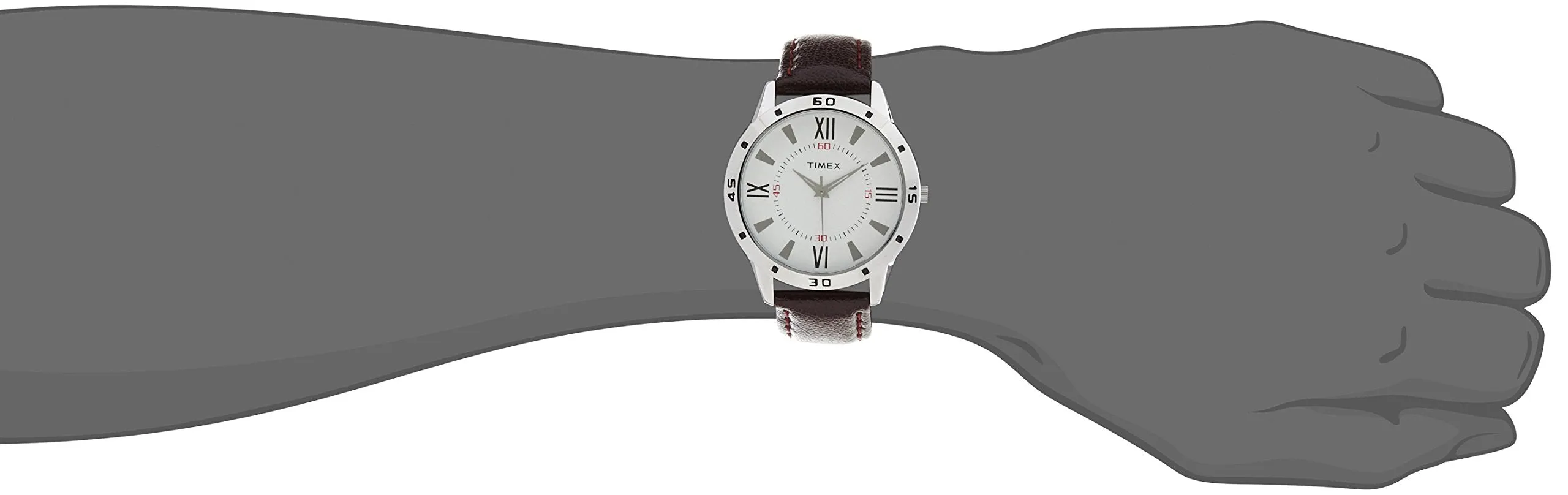 Timex Round Shape Analog White Dial Men's Watch - TW002E113