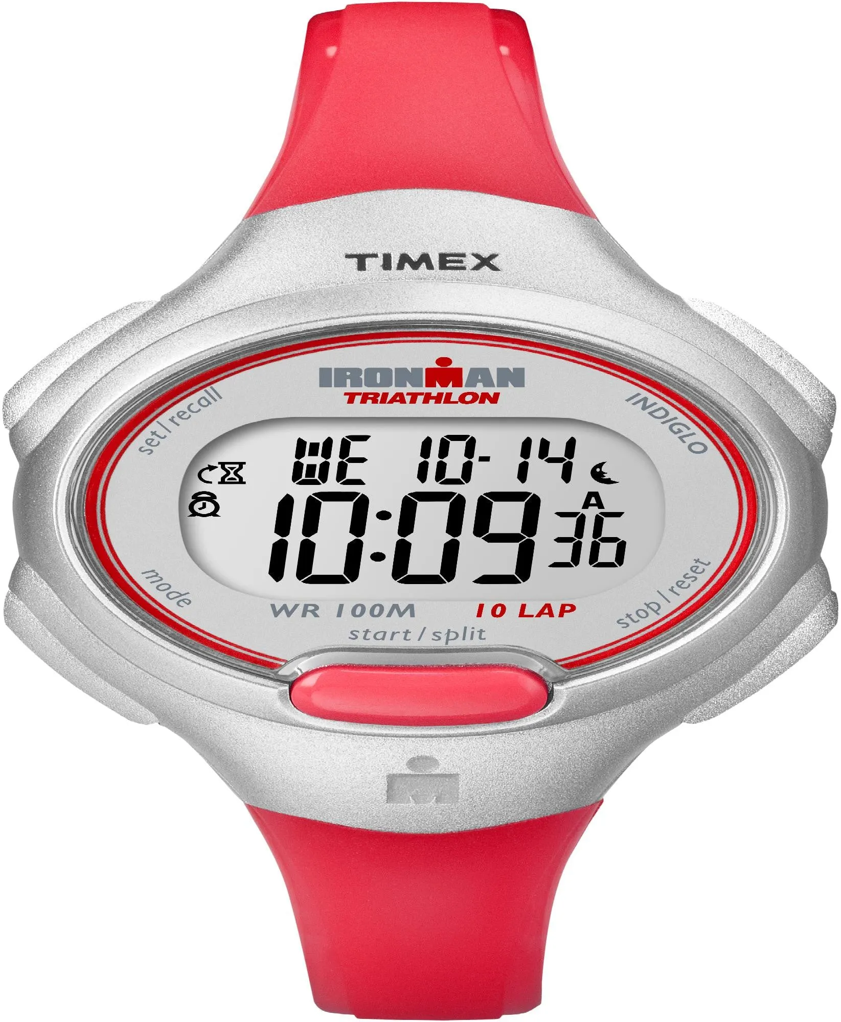 Timex Women's Ironman Traditional Sport Watch With Orange Resin Strap