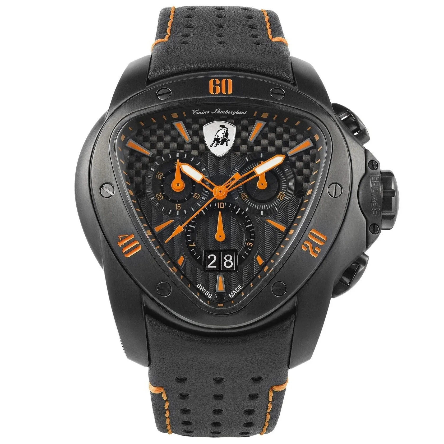 Tonino Lamborghini T9SB Men's Black Spyder Chronograph Watch