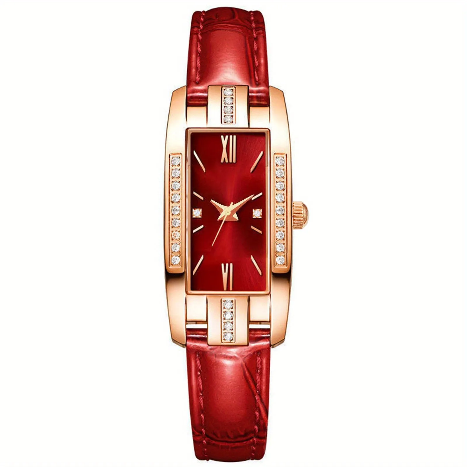 Vintage Dress Watch with Square Roman Numerals Dial