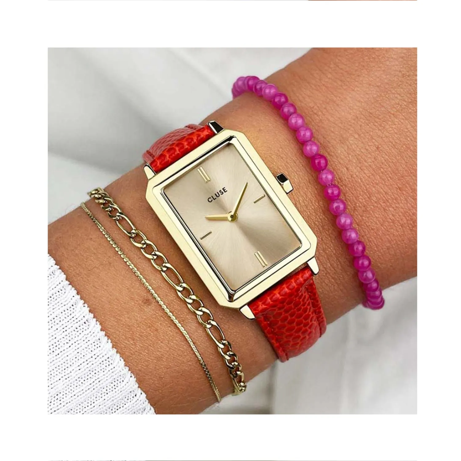 Watch Fluette Coral Gold