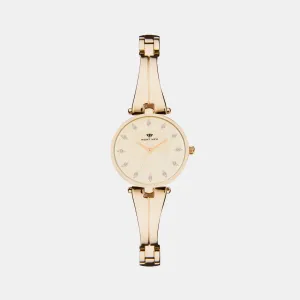 Women Champagne Analog Stainless Steel Watch 2003T-M0208