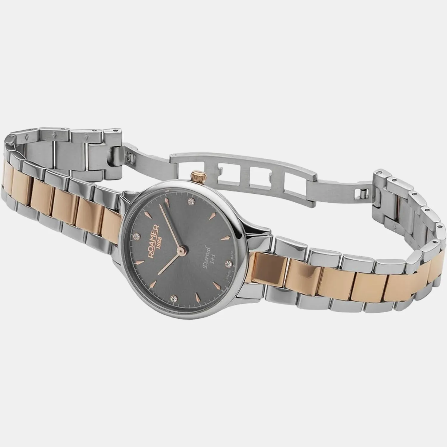 Women Grey Analog Stainless Steel Watch 863857 49 55 50