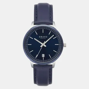 Women's Blue Analog Leather Watch V270LDHLRL