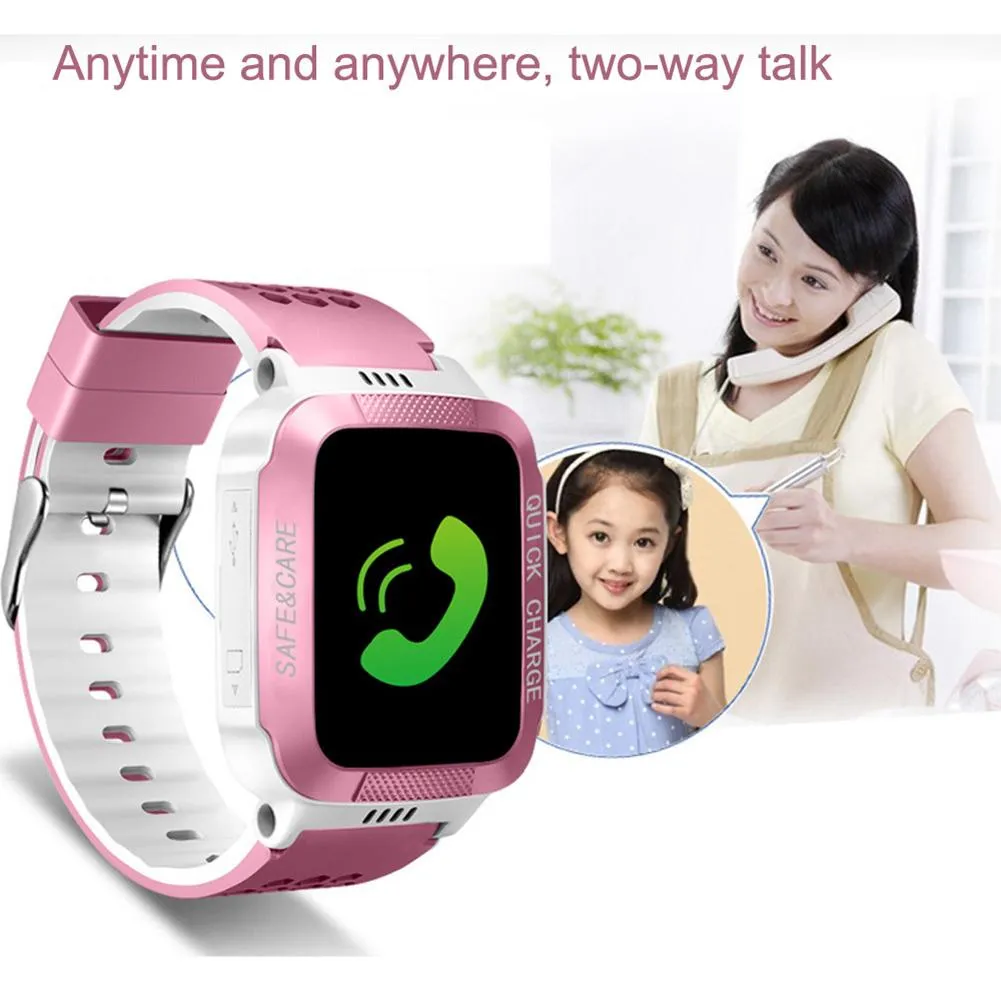 Y21S Kids Touch Screen Smart Watch with SOS, Motion Tracking and Dual Positioning